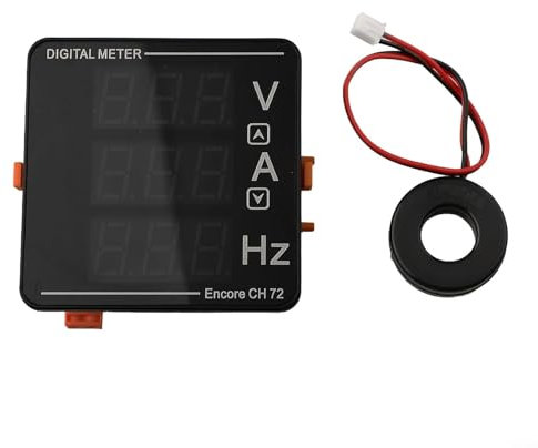 Digitales Messgerät für Wechselspannung und Strom mit Frequenzanzeige 50 500V 0 120A und 120A Trafo