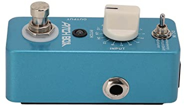 VGEBY Gitarren-Pitch-Shifts-Pedal, Metall, Blaues Reverb-Effektpedal für Satte Harmonizer-Leistung, Raumgefühl, Exquisites Design für Gitarristen, Langlebiges Material
