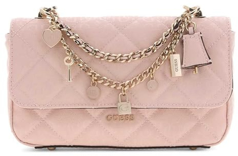 GUESS Umhängetasche Libby Flap Crossbody Bag Light Rose rosa