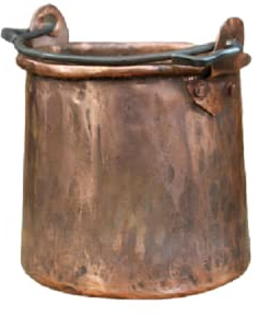 Handmade copper pot Pan rack