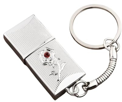 UFARID Une Rose Haute Vitesse Externe Mémoire de Stockage USB Memory Stick U Disque Flash Drive pour PC Ordinateur Portable (128Go, Argent)