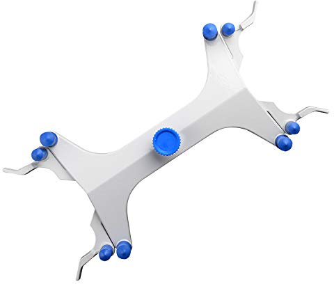 stonylab Abrazadera de Bureta Doble de Aluminio, Abrazadera Bureta Ajustable en Tipo Mariposa con Resorte Accesorio de Laboratorio, Aluminum Double Burette Clamp para Laboratorio