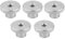 KIPP Rändelmutter hoch M10, H=23, Durchmesser D1=36, Edelstahl blank, VPE=5, 1 Tüte = 5 Stück