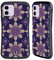 Head Case Designs Violett Einheimisch Dots Hybride Handyhülle Hülle Huelle kompatibel mit Apple iPhone 11