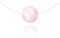 LES LUCILLES Collier Invisible - Pierre Quartz Rose - Argent 925