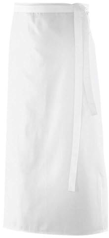 EXNER Vorbinder, Gastro-Schürze, Küchen-Schuerze, 100% Polyester, B 90 x H 60 cm, Farbe weiß
