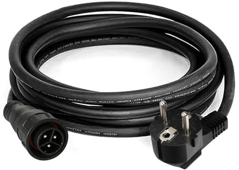 Jadeshay Solaire Câble AC 3x1.5mm² 3M Cable Onduleur Solaire, Câble en Caoutchouc pour le Raccordement AC Pour WVC-600/700/1200 1400/1600W Micro-Onduleur