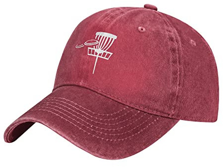 YINGD Cowboy Baseball Cap Disc Golf Hut Verstellbar Unisex Outdoor Sport Hut Bequem Atmungsaktiv Sonnenhut Paked Cap für Männer und Frauen, #495, One size