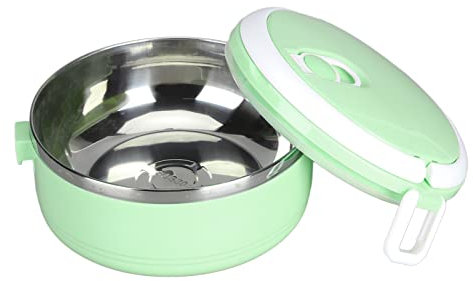 Boîte à Lunch Thermique, Boîte Isotherme Empilable pour Aliments Chauds, pour Aliments Chauds Boîte à Lunch Ronde en Acier Inoxydable 304 Contenants Alimentaires Scellés
