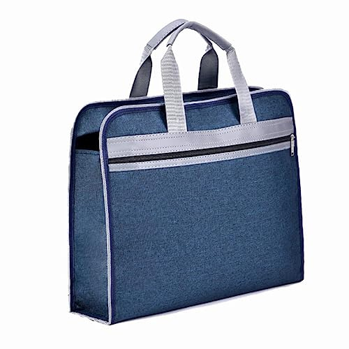 Sac de Fichier Porte-Documents Sacoche pour Dossier Sac à Documents Tissu Oxford Portable Sac Rangement Dossiers Classeur Bureau Ecole Voyage Sac de Professeur Affaires Réunion Serviette