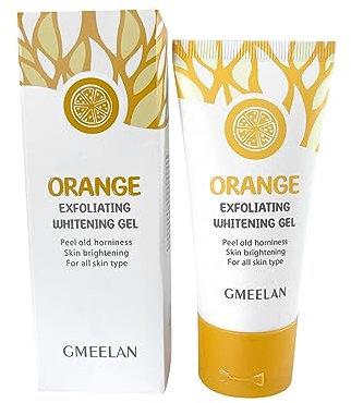 mugeleen Gmeelan Orange Exfoliating Whitening Gel, Orange Whitening Exfoliating Cream, Peeling Für Gesicht, Feuchtigkeitsspendendes Peeling für trockene, Normale, fettige und Mischhaut (1PC)