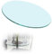 SAGIDAR Mesa Comedor Redonda, Vidrio Templado de Cristal, Cristal Redondo Tablero de Mesa Templado, 40CM 55CM 65CM 80CM 90CM, Tablero De Vidrio Templado Redondas, Mesa Comedor Cristal Redonda