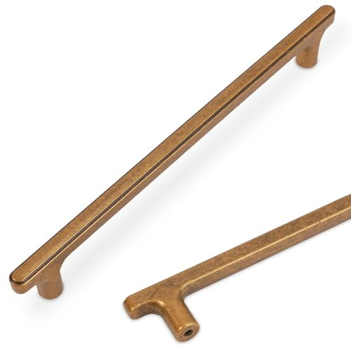 COTYKILEY Küchenschrankgriffe, Antik-Messing, Vintage-Stil, 192 mm, 10 Stück