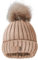 case&me Unisex Wollfell Winter-Hut, Rosa, One Size