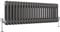 Heilmetz Traditional 2 Column Horizontal Radiator Double, 300 x 1010mm Central Heating Radiator Cast Iron Style 2 Column Radiators Anthraciteite