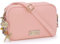 Catwalk Collection Handbags - Borsa a Tracolla Piccola in Vera Pelle - Borsetta Donna - Borsa a Mano con Tracolla Regolabile - Polly - Rosa