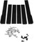 6-teilige Universal-Seitenschweller, Shkalacar Car Body Styling Side Rock Rocker Splitter Diffusor Winglet Bumper Kit