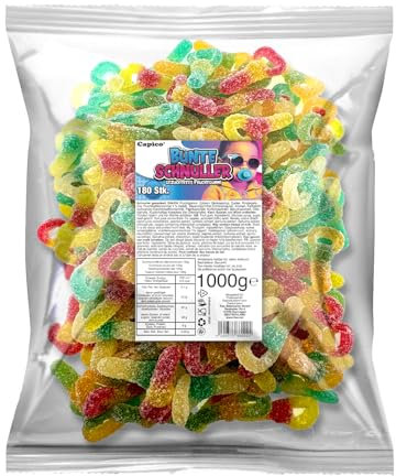 Capico Bunte Schnuller gezuckertes Fruchtgummi (1000g) im Beutel, Halal