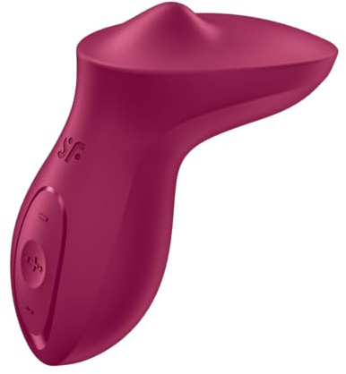 Satisfyer Exciterrr | Auflegevibrator | Stimulation der Klitoris | 12,5 cm | Stimulierende bewegliche Kugel | Wasserdicht (IPX7) | Hautfreundliches Silikon (beere) | Sex Spielzeug für Frauen | Erotik