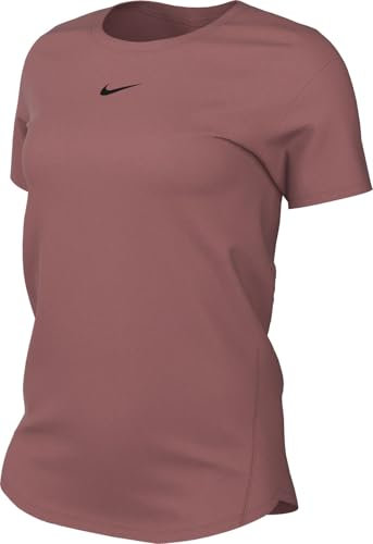 Nike Damen One Classic Df Ss T-Shirt, Canyon Pink/Black, XL