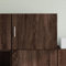 ZEYUAN Wandschrank Braun Eichen-Optik 50x42,5x40 cm Holzwerkstoff, Hängeschrank, Badezimmerschrank, Badschrank, Aufsatzschrank, Gewürzschrank, Wall Cabinet - 846116