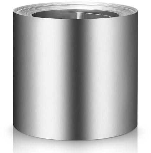 Blulu Aluminium-Blinkrolle, 20,3 cm x 15,7 m, 0,36 mm dick, wetterfest, Metall-Aluminium-Dachplatten, Dachblinkstreifen zum Abdichten von Fenstern, Türen, Hinterhof, Garten, Moosflecken, 2 Rollen
