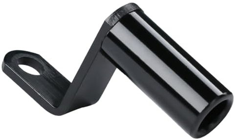 GXGM Staffa in lega di alluminio con prolunga a forma di Z per bicicletta,Leggero e Resistente per manubrio a specchio da 10 mm ,prolunga manubrio bici,manubrio mtb(nero)