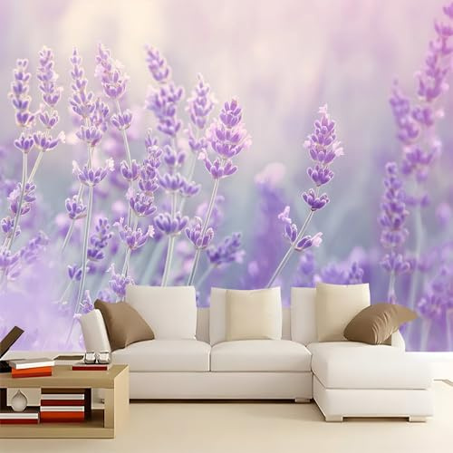 Fototapete Fantasie Lavendel Printing Wandbild Wandtattoo Dekoration Moderne Lila Wanddeko Design Wand Dekoration Wohnzimmer Schlafzimmer Büro Flur 200x140 cm