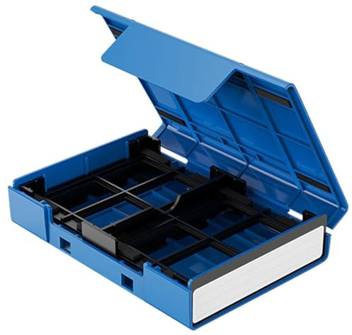 HDD Storage Box Suitcase for Hard Drives, Dust-Proof HDD Case for SSD and HDD, Protective Drive Storage Hard Drive Bags, Hard Drive Case with Stand for Protection, Portable Hard Drive Storage Box,