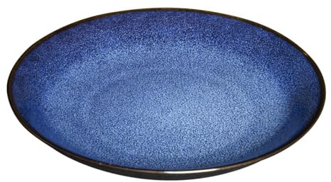 Olympia Luna Midnight Blue Coupe Plate 205mm 8 (Box of 4) | Vitrified stoneware construction provides thermal shock resistance and high chip protection for busy catering venues.