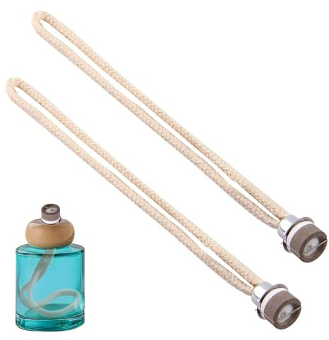2 Stück Duftkerze Docht mit Katalytischem Brenner, Docht für Lampe Berger, Öllampen Docht Duft Ersatz-Docht, Ersatzbrenner Zubehör für alle katalytischen Lampen Brenner Diffusor Dekoration, Silber
