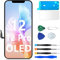 MP+ for iPhone 12/12 Pro Screen Replacement OLED,Full HD COF 3D Touch Display Digitizer Screen Assembly with Repair Tools Kit,Tempered Glass and Waterproof Adhesive Tape