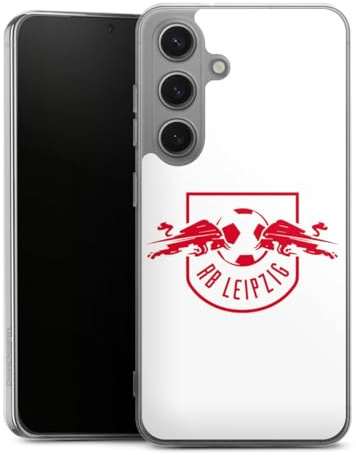Silikon Hülle kompatibel mit Samsung Galaxy S 25 Case transparent Handyhülle RB Leipzig Logo Offizielles Lizenzprodukt