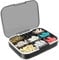 Tragbarer Pillenspender, 9 Fächer Pillendose, Pillenbehälter & Reise Pillenorganisator,Feuchtigkeitsbeständiger, Extra Großer Pillenhalter