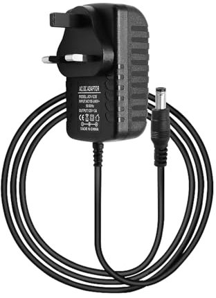 12V 1A Power Supply Adapter UK, AC/DC Adapter 100-240V 50/60Hz to DC 12V 1A 12W Converter with 5.5x2.1mm Plug, 12v 1a power adapter for CCTV Cameras Routers LED Strips Yamaha Keyboards Home Appliances