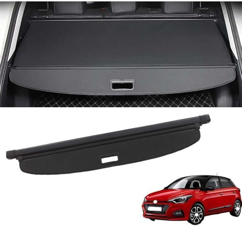 CWMMS Einziehbare Gepäckraumabdeckung für Hyundai i20 II Elite Facelift 2018, Kofferraumabtrennung Gepäckraumabtrennung Kofferraumtrennwand