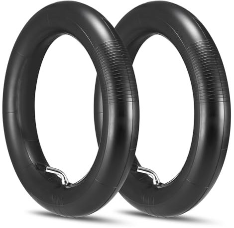 Natcoo 10x2 54-152 Kinderwagen Schlauch 10 Zoll 10 x 2/2.125 mit Winkelventil 45° – 2 mm Doppelte Dicke – Für Kinderwagen und E-Scooter – Langlebiger Reifen Schlauch