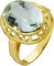 Ch.Abramowicz Aquamarin Ring Gold 585 14K blauer Edelstein Antikschmuck 18