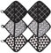 6 Stück Hitzebeständige Topflappen, 18 x 18cm Topflappen Waschbar zum Kochen und Backen in der Küche, für Heiße Töpfe, Schwarz und Grau