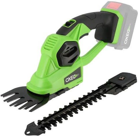 Cisaille à gazon - sculpte buisson taille haie sans fil 2en1 18V - 2 lames - Poignée antidérapante - Sans batterie