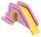 SZLIFE Scivolo d'Acqua Gonfiabile Resistente per Bambini Professionale Facile da installare in PVC Accessori convenienti Robusto per Interni Cortile, Rosa