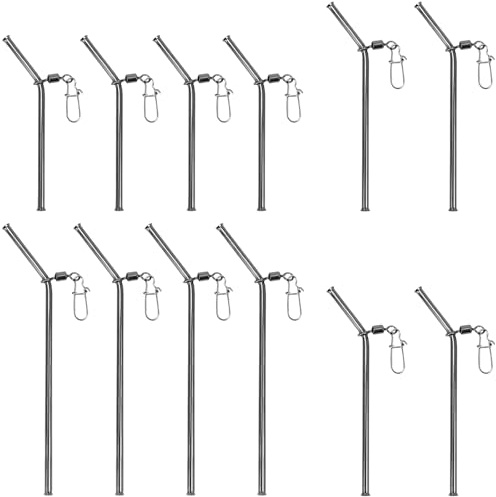 Boloest Lot de 12 Manchons de pêche Anti-enchevêtrement, 7/9/12 cm, Tube en cuivre pour mangeoire de Plomb au Sol