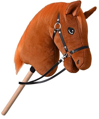 Imperial Riding KL10125004 Hobby Horse „IRH Free Spirit“ Steckenpferd mit Zaumzeug & Zügeln, Stockpferd für Hobby Horsing, Fuchs