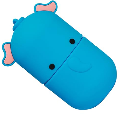 Silikon Eiswalze für Gesicht und Hautmassage, Eiskühlend | Blau, Einfache Form, Kreative Optik, Geeignet als Geschenk für Pflegeanwendungen