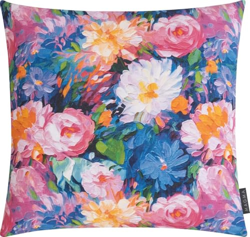 MAGMA | Kissenhülle | Anthea | Mehrfarbig |ca. 50 x 50 cm | Kissenhülle für Sofa | 50% Baumwolle, 50% Polyester | beidseitig bedruckt | Bauernhaus | Materialmix | Digitaldruck