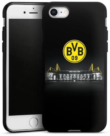 Silikon Hülle kompatibel mit Apple iPhone 7 Case schwarz Handyhülle BVB Stadion Borussia Dortmund