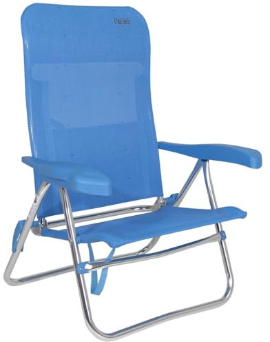 Silla playa aluminio, desmontable (Multifibra)