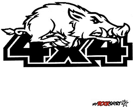 myrockshirt 4x4 Wildsau Offroad 20 cm Aufkleber für Scheibe, Lack, Hochleistungsfolie, UV& Waschanlagenfest`+ Bonus Testaufkleber Estrellina-Glückstern, waschanlagenfest,Profi