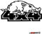 myrockshirt 4x4 Wildsau Offroad 20 cm Aufkleber für Scheibe, Lack, Hochleistungsfolie, UV& Waschanlagenfest`+ Bonus Testaufkleber Estrellina-Glückstern, waschanlagenfest,Profi