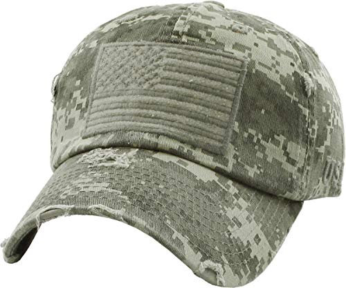 KBETHOS Tactical Operator Collection USA Fishing Mesh Ballcap Flag Patch America Outdoor Trucker Baseball Cap, Digital City Camo Tactical Hat, Einheitsgröße